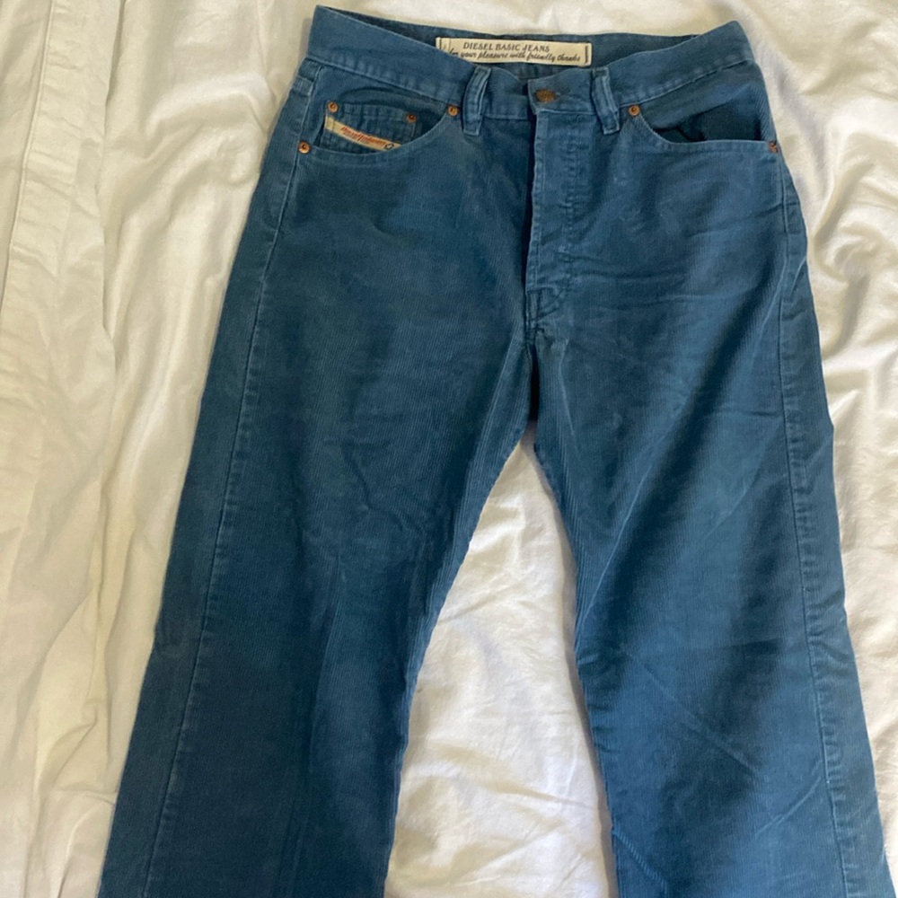Blue Corduroy Pants